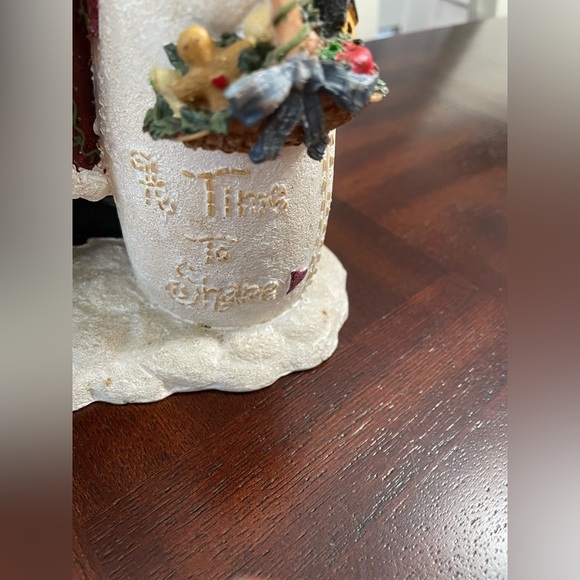 Raz Imports Deb Strain Figurine ( Time to share. Santa with snow man - Picture 3 of 4